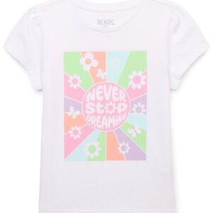 White Graphic Tee - Never Stop Dreaming